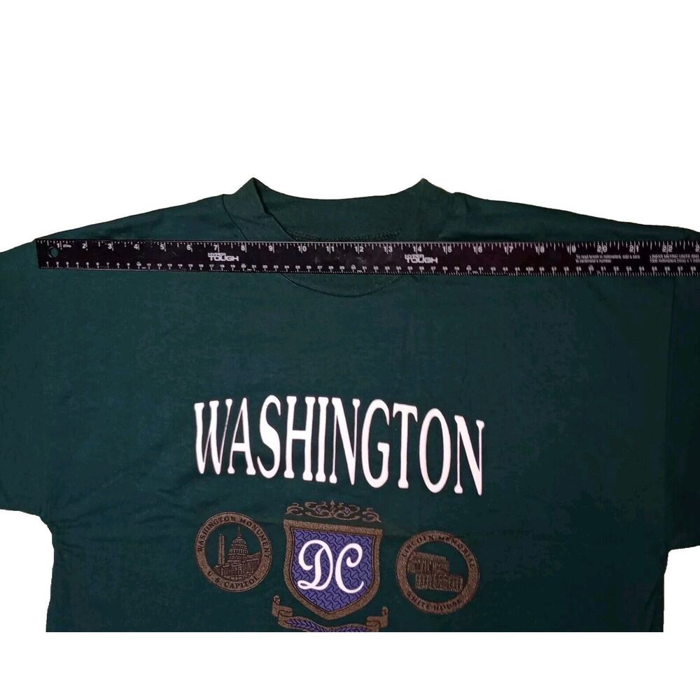 Washington DC T-Shirt Sz Large 50/50 BULTI Tag Made in USA 90s Y2K Vtg - Picture 8 of 8